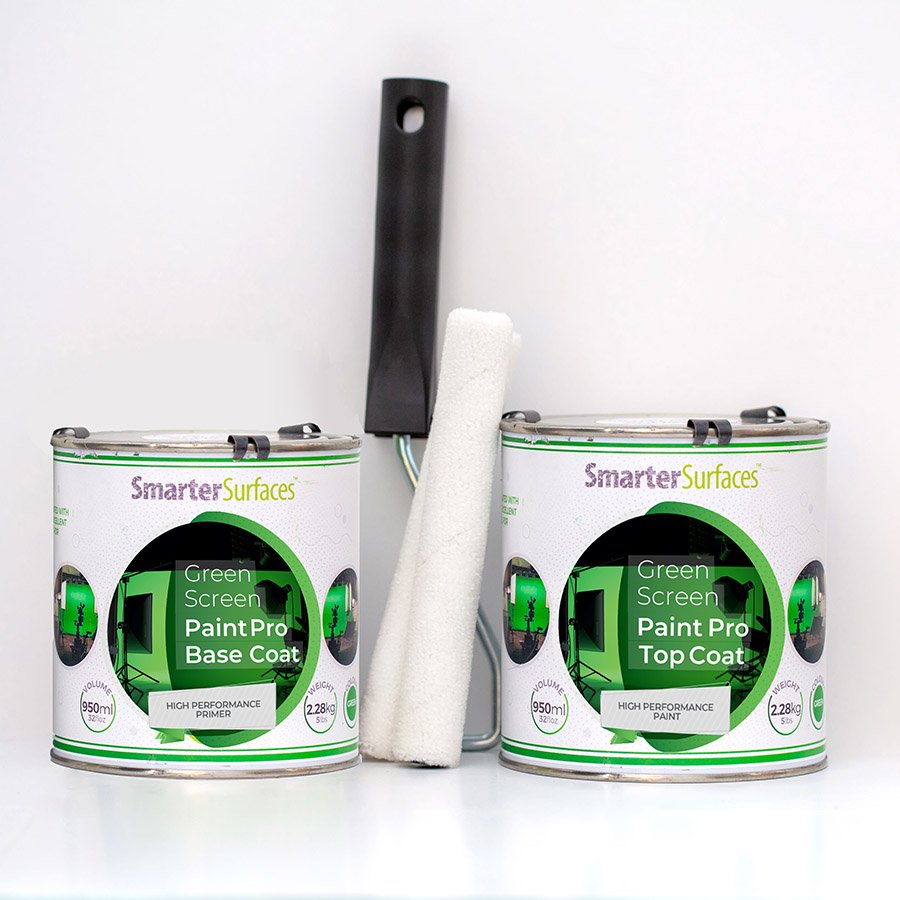 ערכת צבע מסך ירוק חכם שכבה בסיסית, שכבה עליונה ורולר