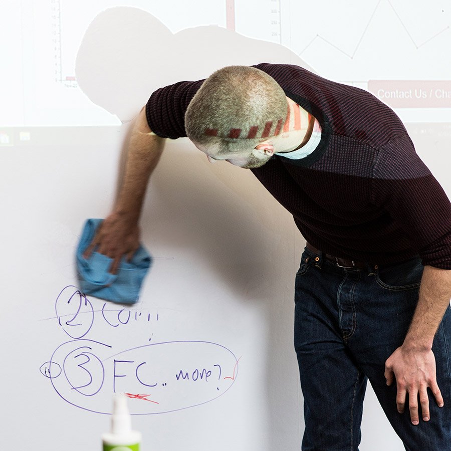 קיר טפט לוח מחיק חכם ברק נמוך