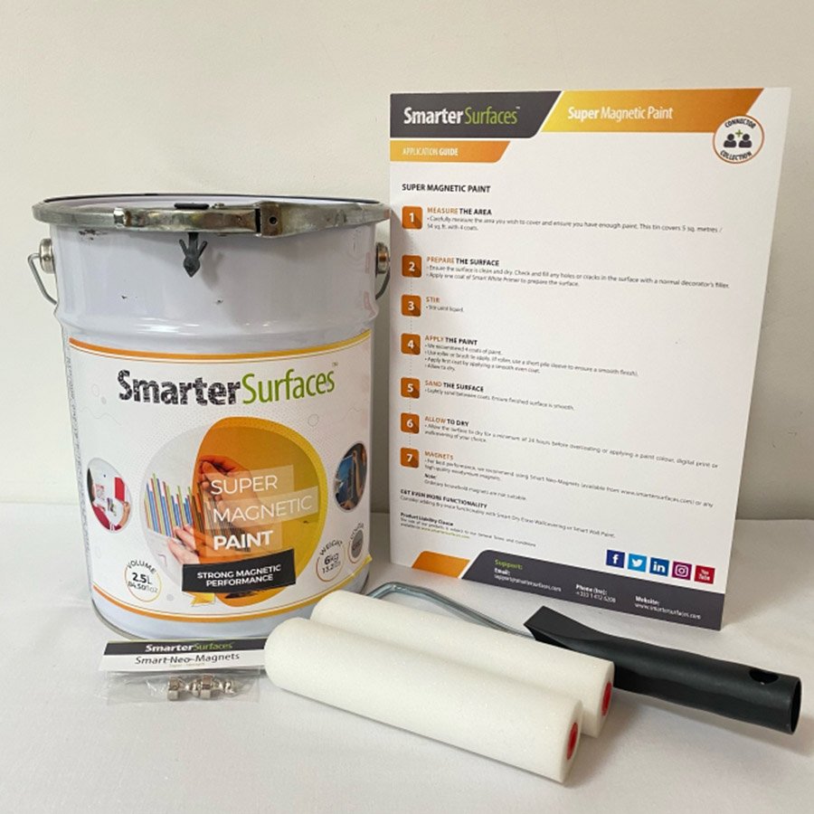 ערכה שלמה לצבע סופר מגנטי ומדריך שימוש